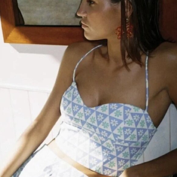 NWT Zara Corset Crop Top - Picture 2 of 14